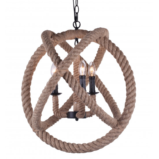 rope globe light